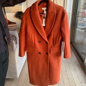 top shop teddy long jacket